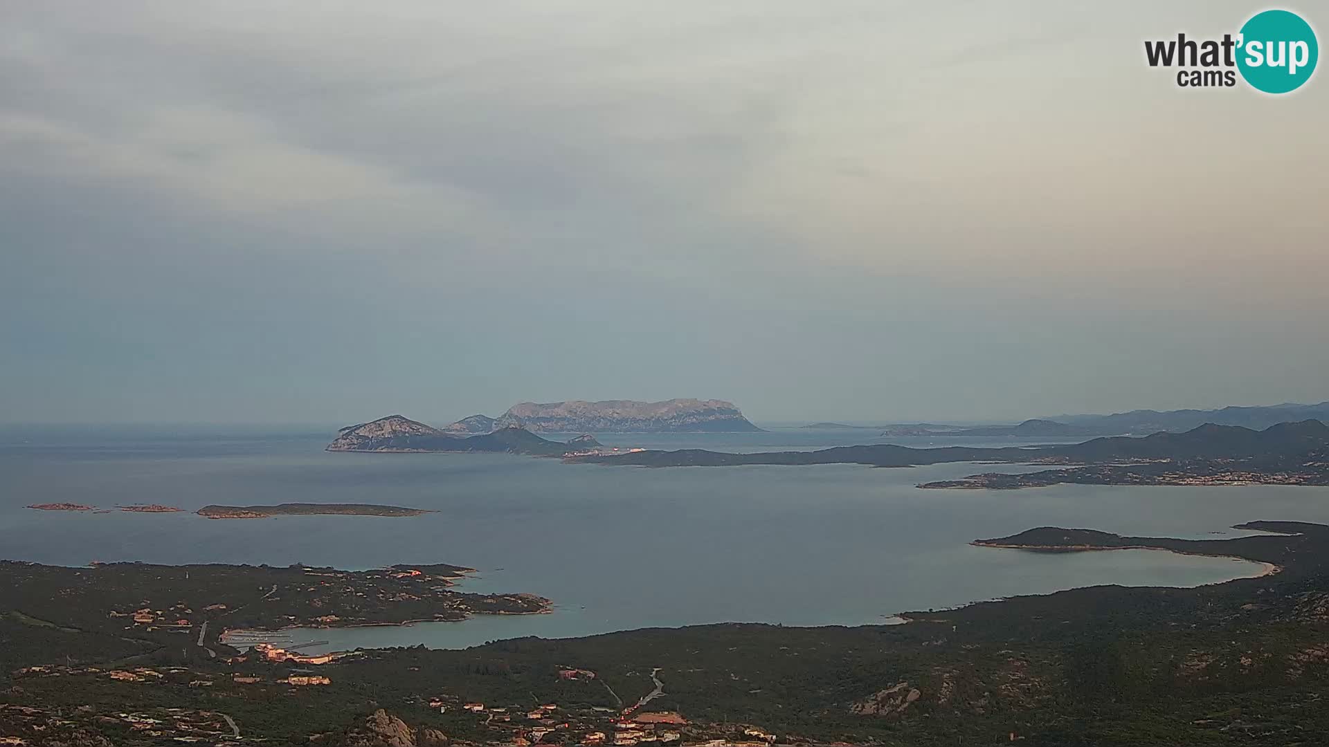 Monte Moro camera en vivo Costa Smeralda vista panorámica Cerdeña