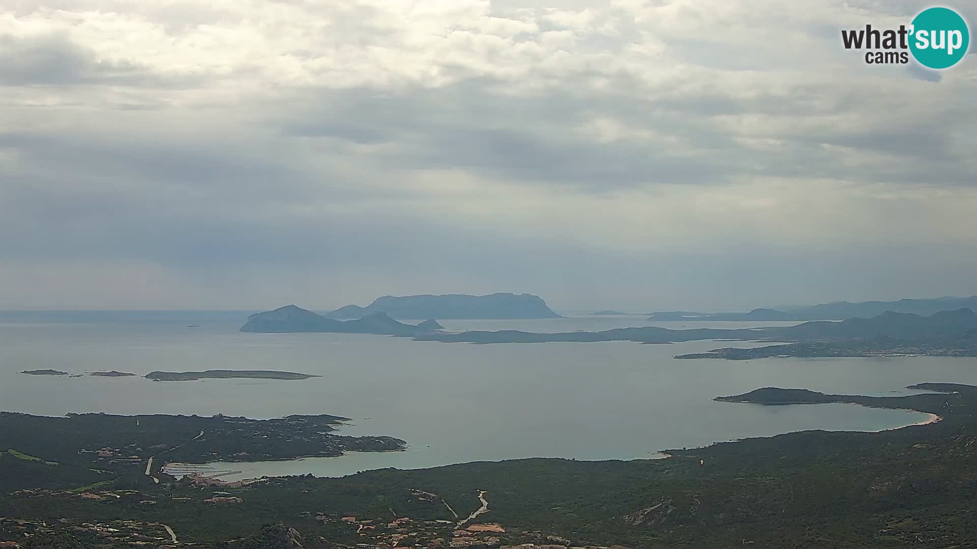 Monte Moro camera en vivo Costa Smeralda vista panorámica Cerdeña