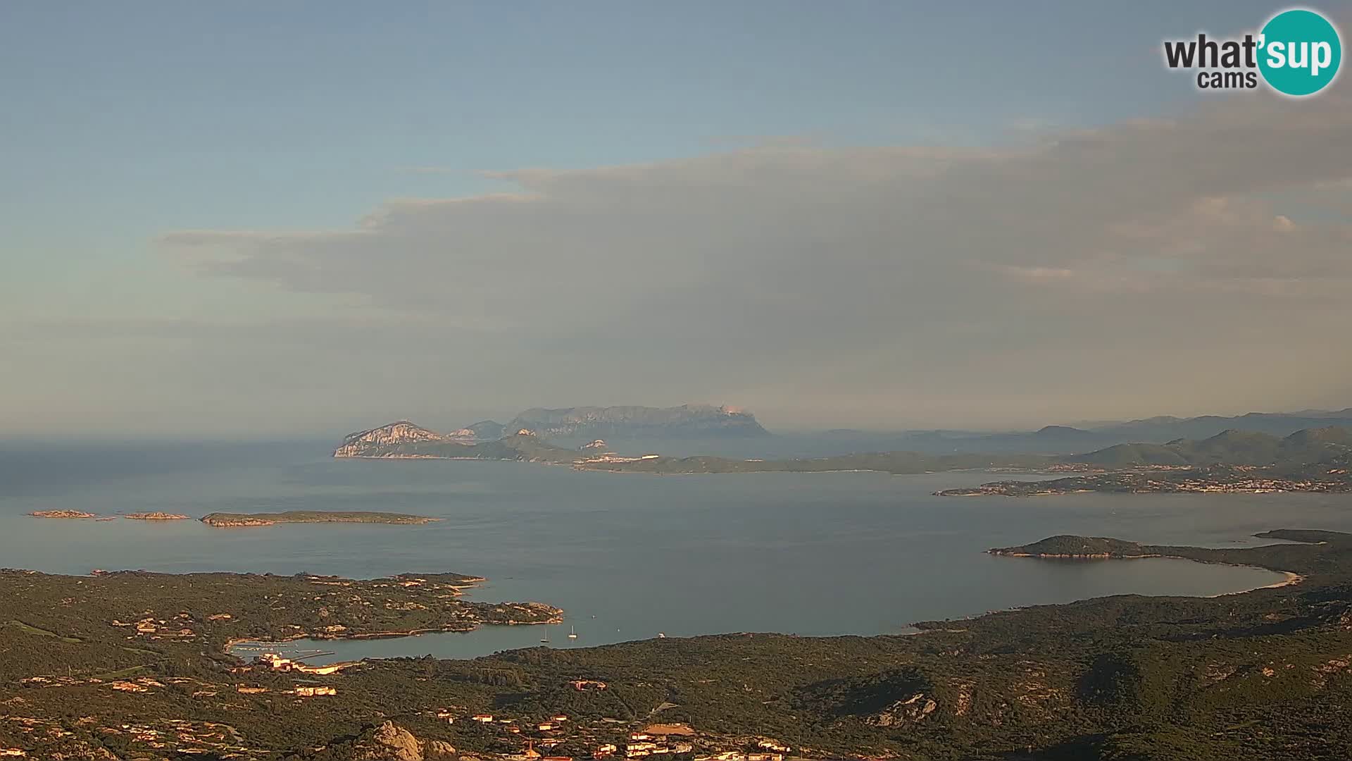 Monte Moro webcam Costa Smeralda panoramic view Sardinia