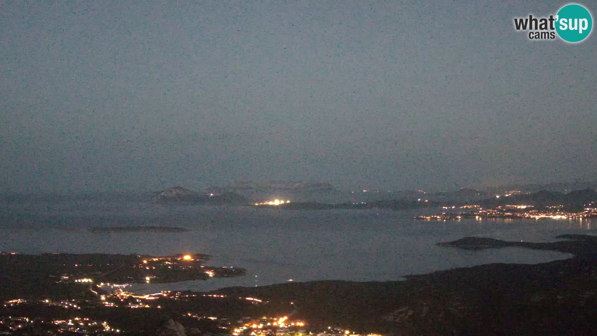 Monte Moro spletna kamera Costa Smeralda panoramski pogled na Sardinijo