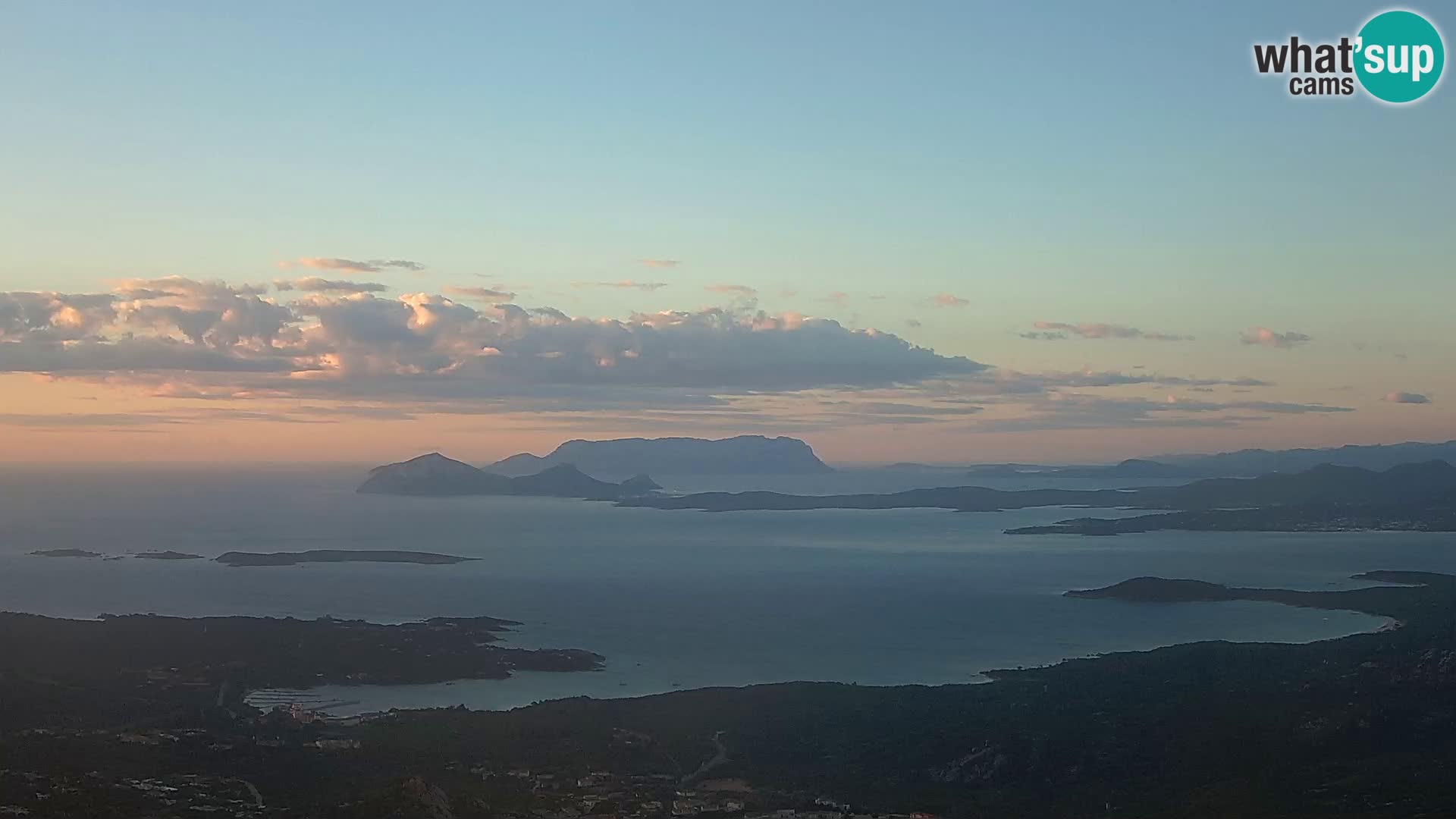Monte Moro webcam Costa Smeralda panoramic view Sardinia