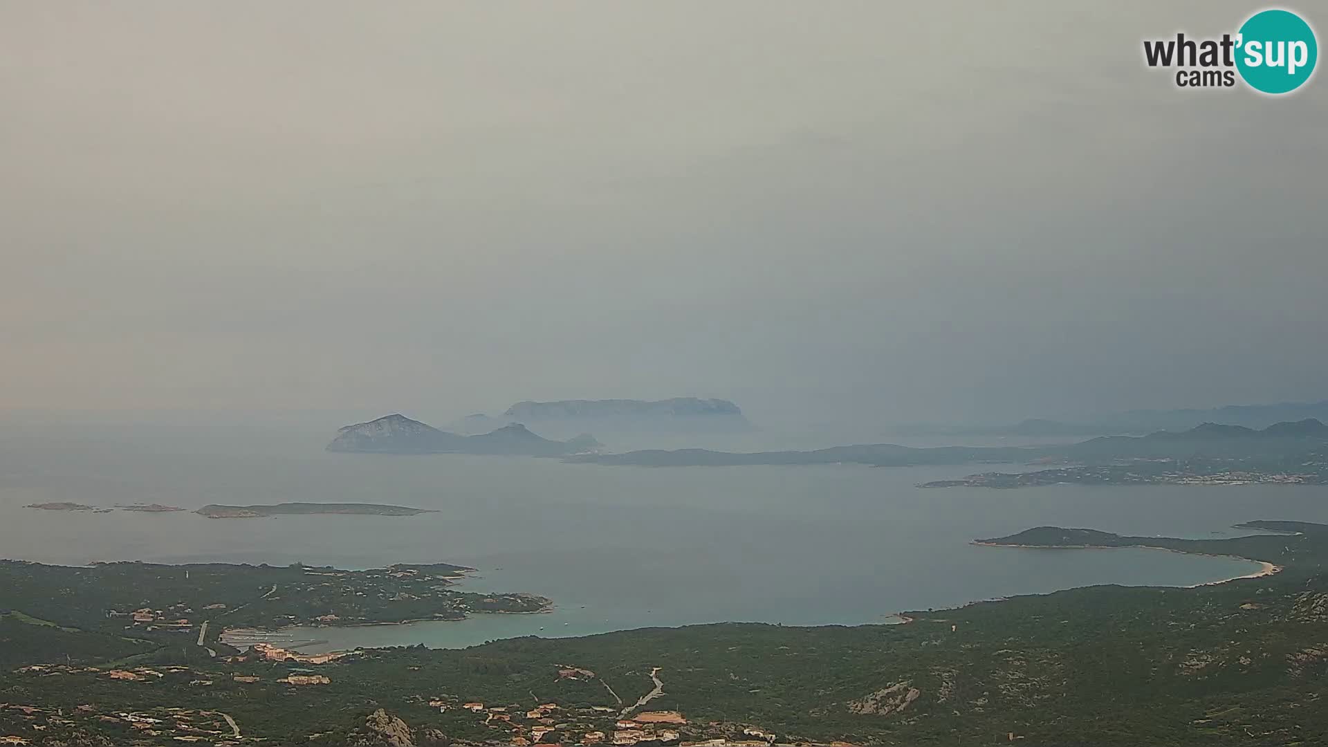 Monte Moro livecam Costa Smeralda vue panoramique Sardaigne