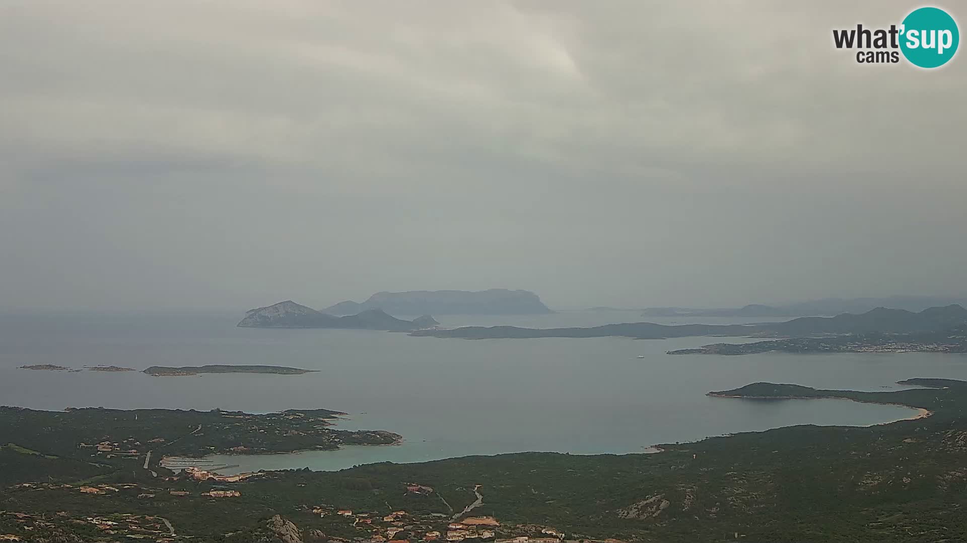 Monte Moro webcam Costa Smeralda panoramic view Sardinia