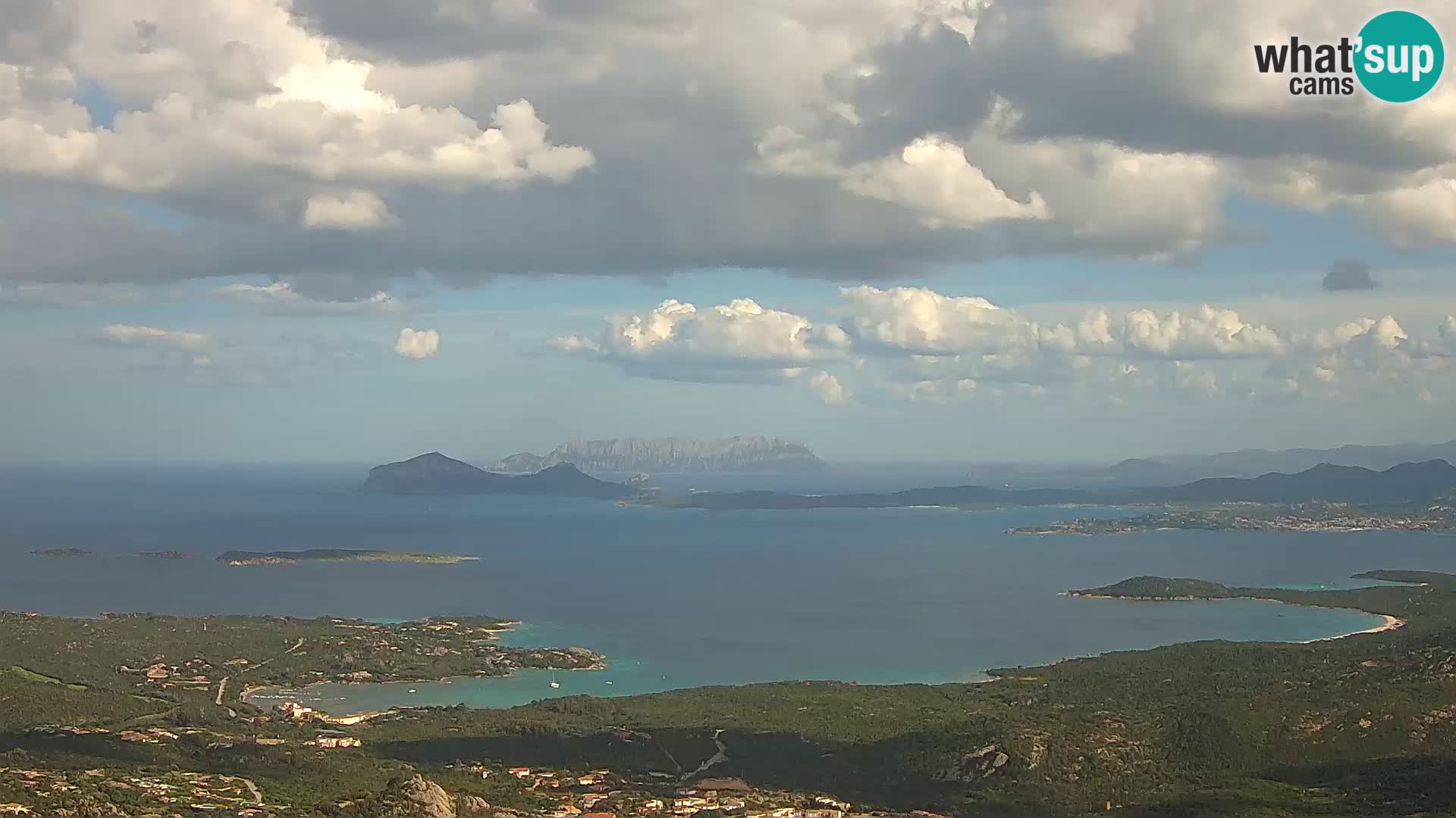 Monte Moro camera en vivo Costa Smeralda vista panorámica Cerdeña