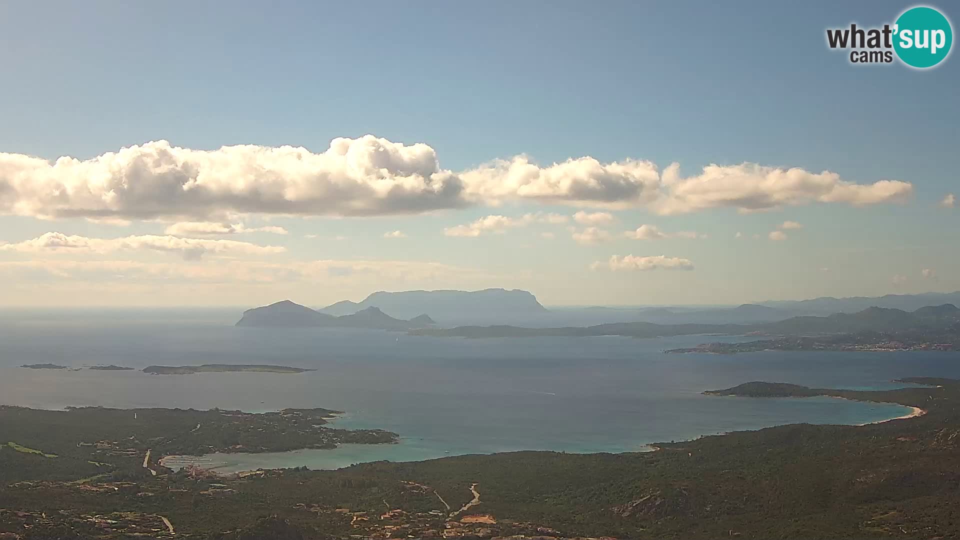 Monte Moro livecam Costa Smeralda vue panoramique Sardaigne