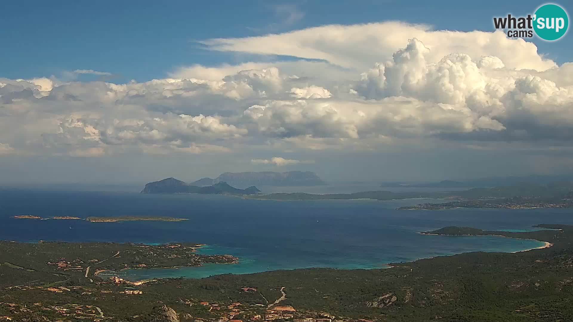 Monte Moro webcam Costa Smeralda vista panoramica Sardegna