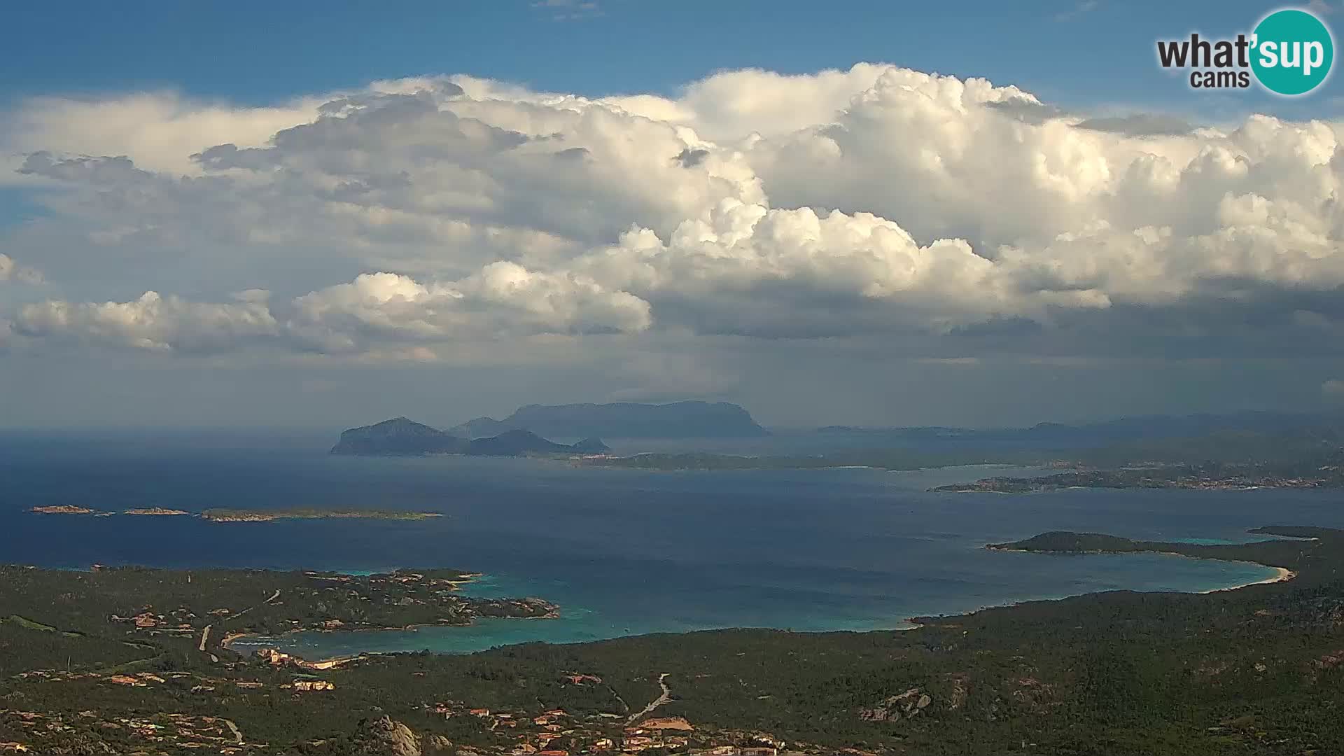 Monte Moro webcam Costa Smeralda vista panoramica Sardegna