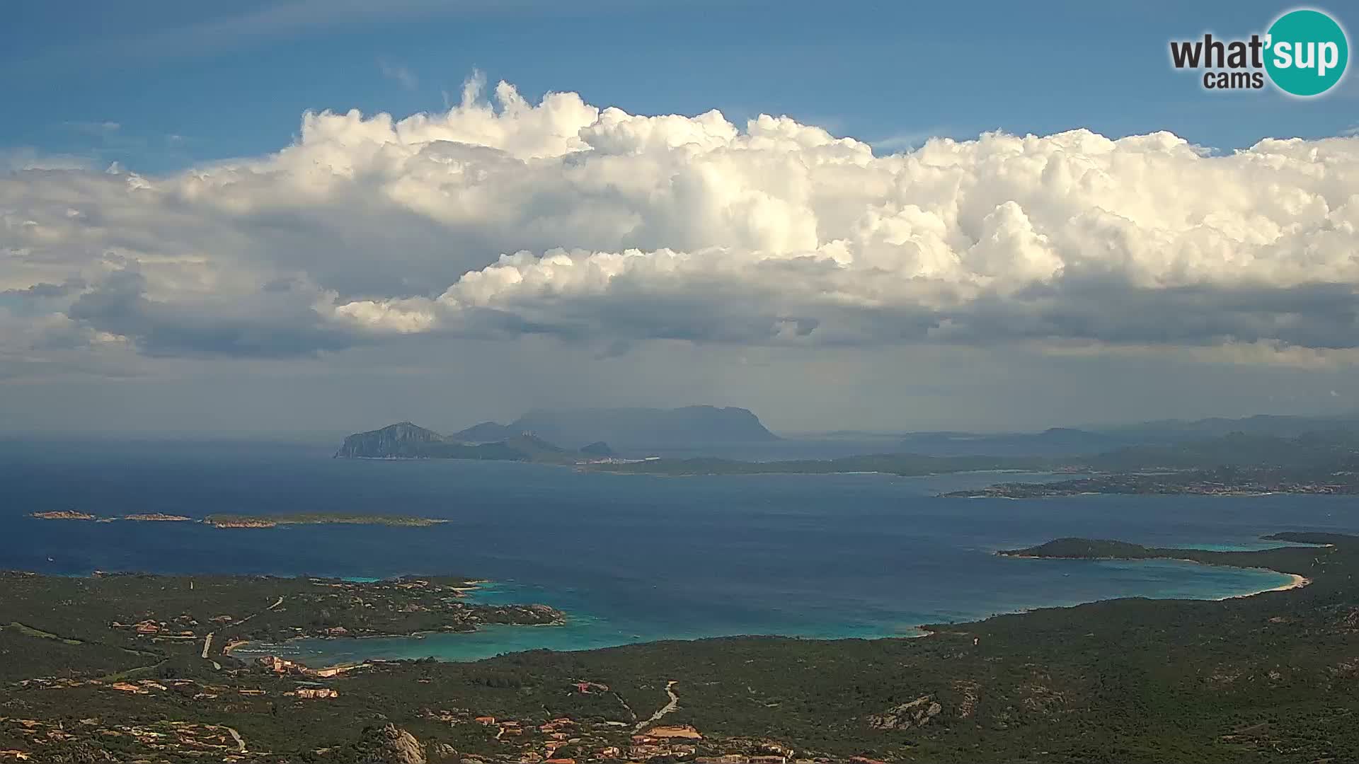 Monte Moro livecam Costa Smeralda vue panoramique Sardaigne
