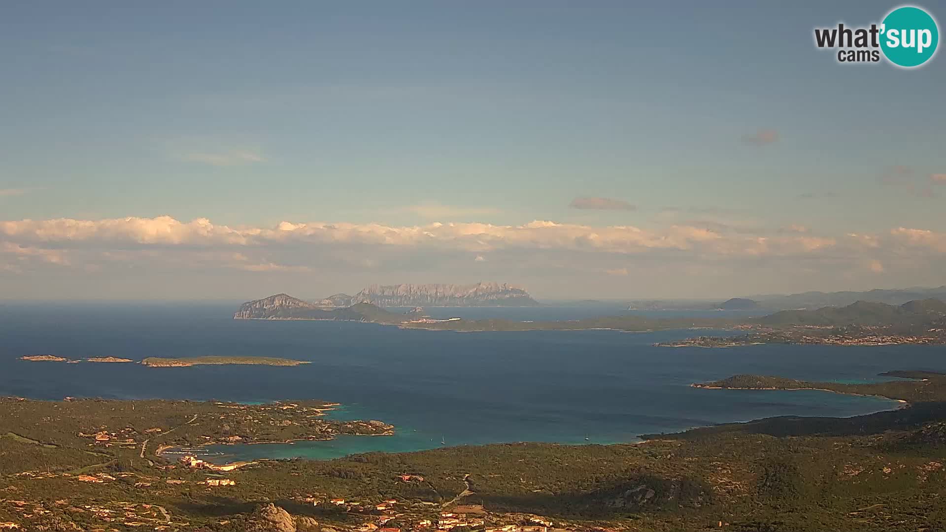 Monte Moro webcam Costa Smeralda panoramic view Sardinia