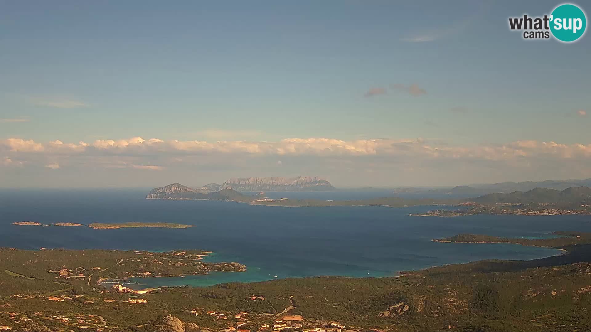 Monte Moro web kamera Costa Smeralda panoramski pogled na Sardiniju
