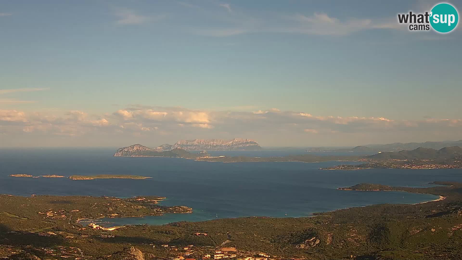 Monte Moro livecam Costa Smeralda vue panoramique Sardaigne