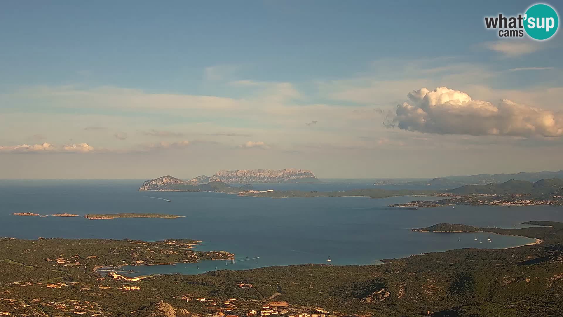 Monte Moro livecam Costa Smeralda vue panoramique Sardaigne