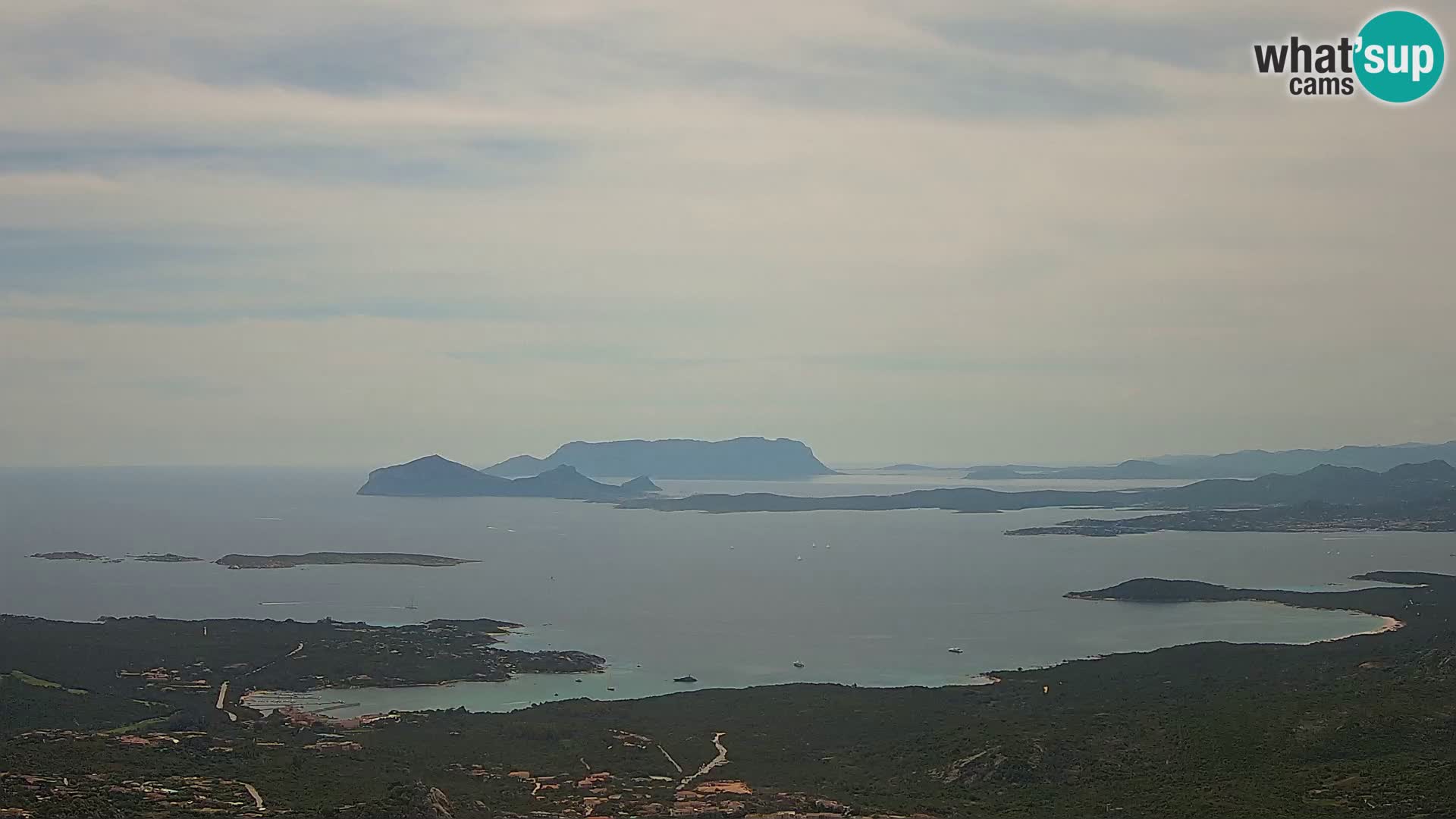Monte Moro webcam Costa Smeralda vista panoramica Sardegna