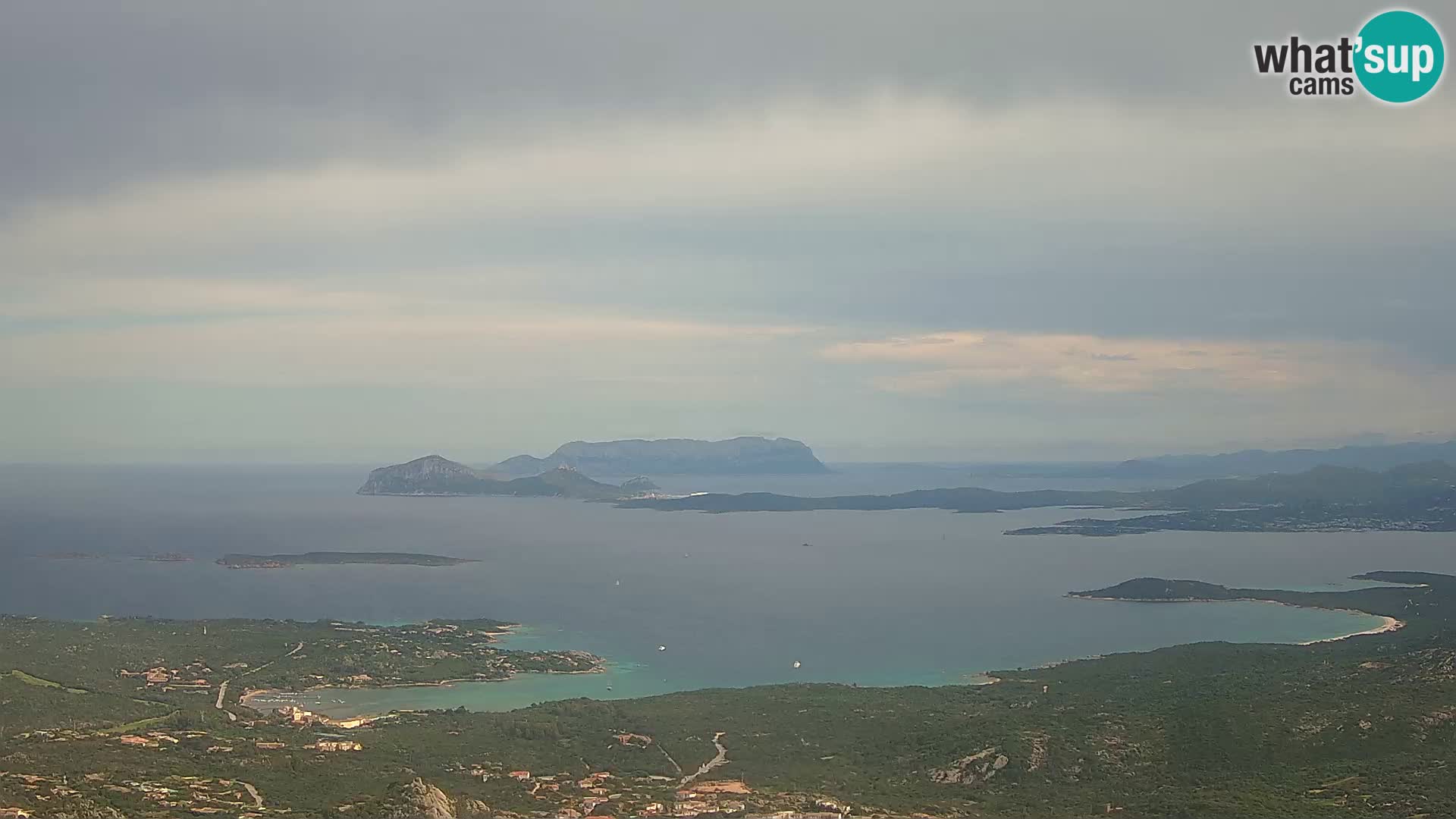 Monte Moro live cam Costa Smeralda Panoramablick Sardinien