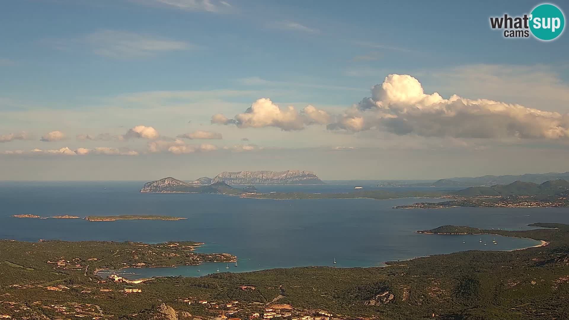 Monte Moro webcam Costa Smeralda vista panoramica Sardegna