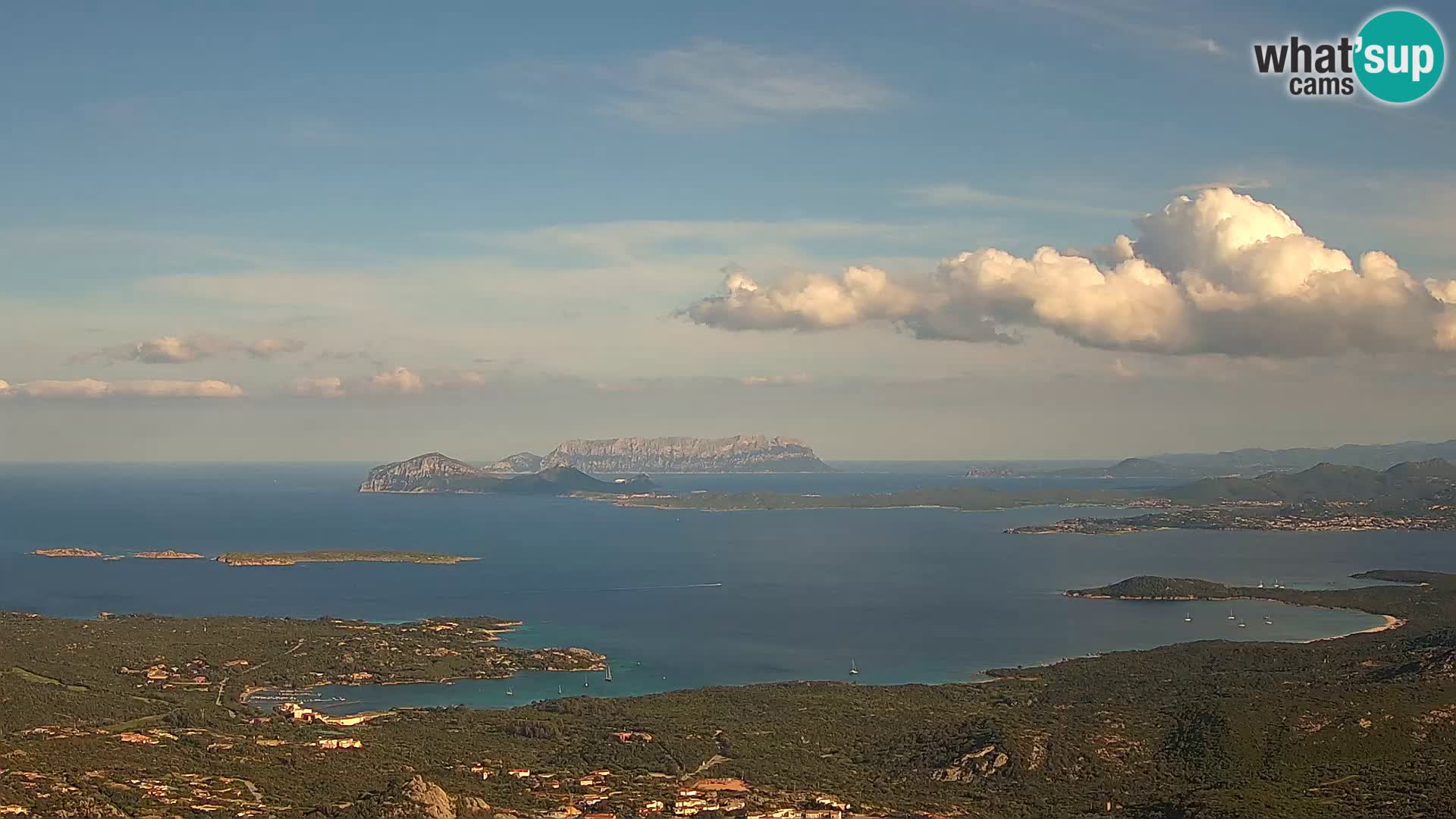 Monte Moro webcam Costa Smeralda panoramic view Sardinia