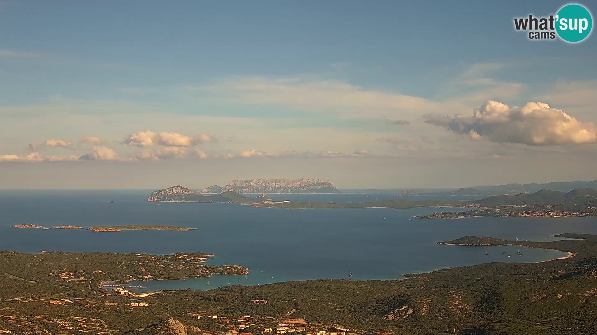 Monte Moro camera en vivo Costa Smeralda vista panorámica Cerdeña