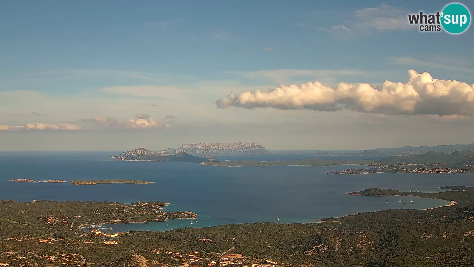 Monte Moro webcam Costa Smeralda vista panoramica Sardegna