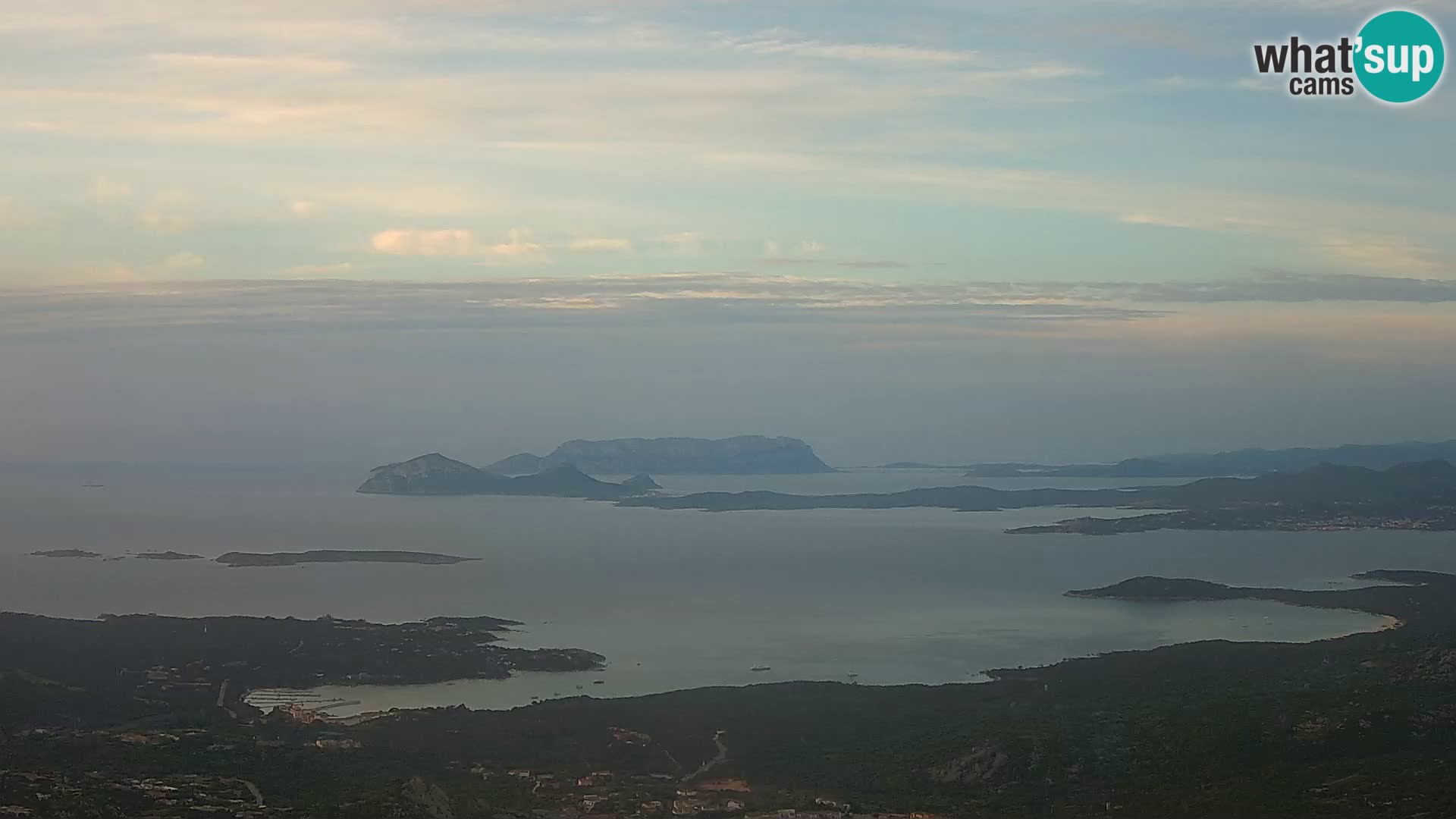 Monte Moro webcam Costa Smeralda panoramic view Sardinia