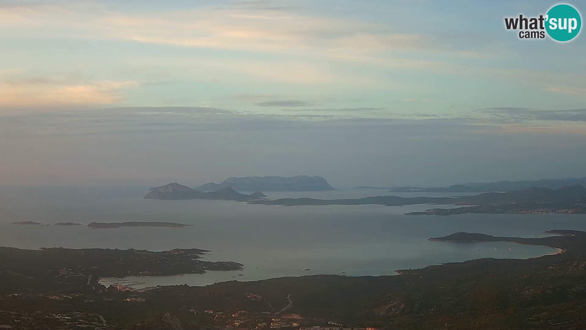 Monte Moro camera en vivo Costa Smeralda vista panorámica Cerdeña