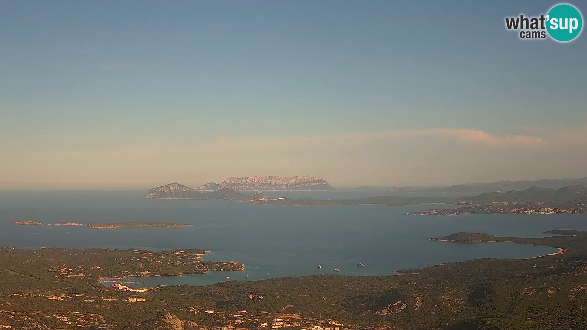 Monte Moro webcam Costa Smeralda panoramic view Sardinia