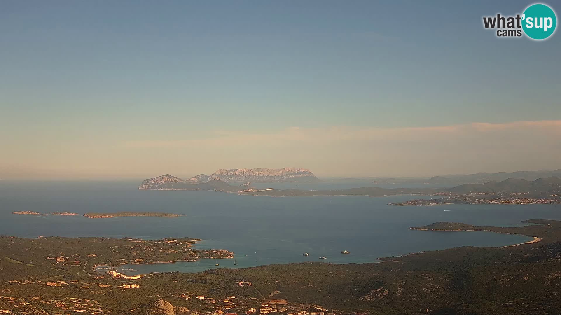 Monte Moro web kamera Costa Smeralda panoramski pogled na Sardiniju
