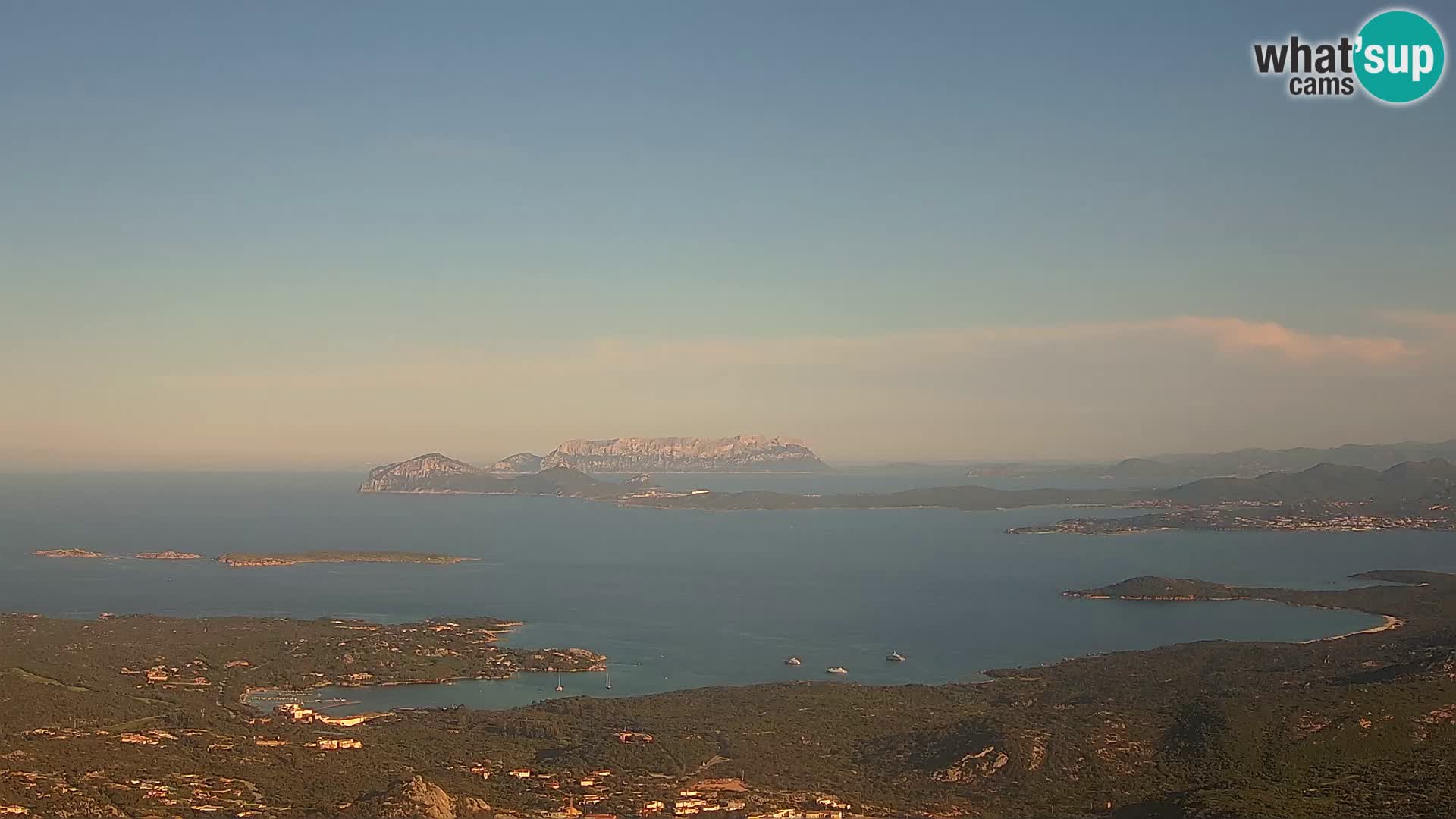 Monte Moro web kamera Costa Smeralda panoramski pogled na Sardiniju