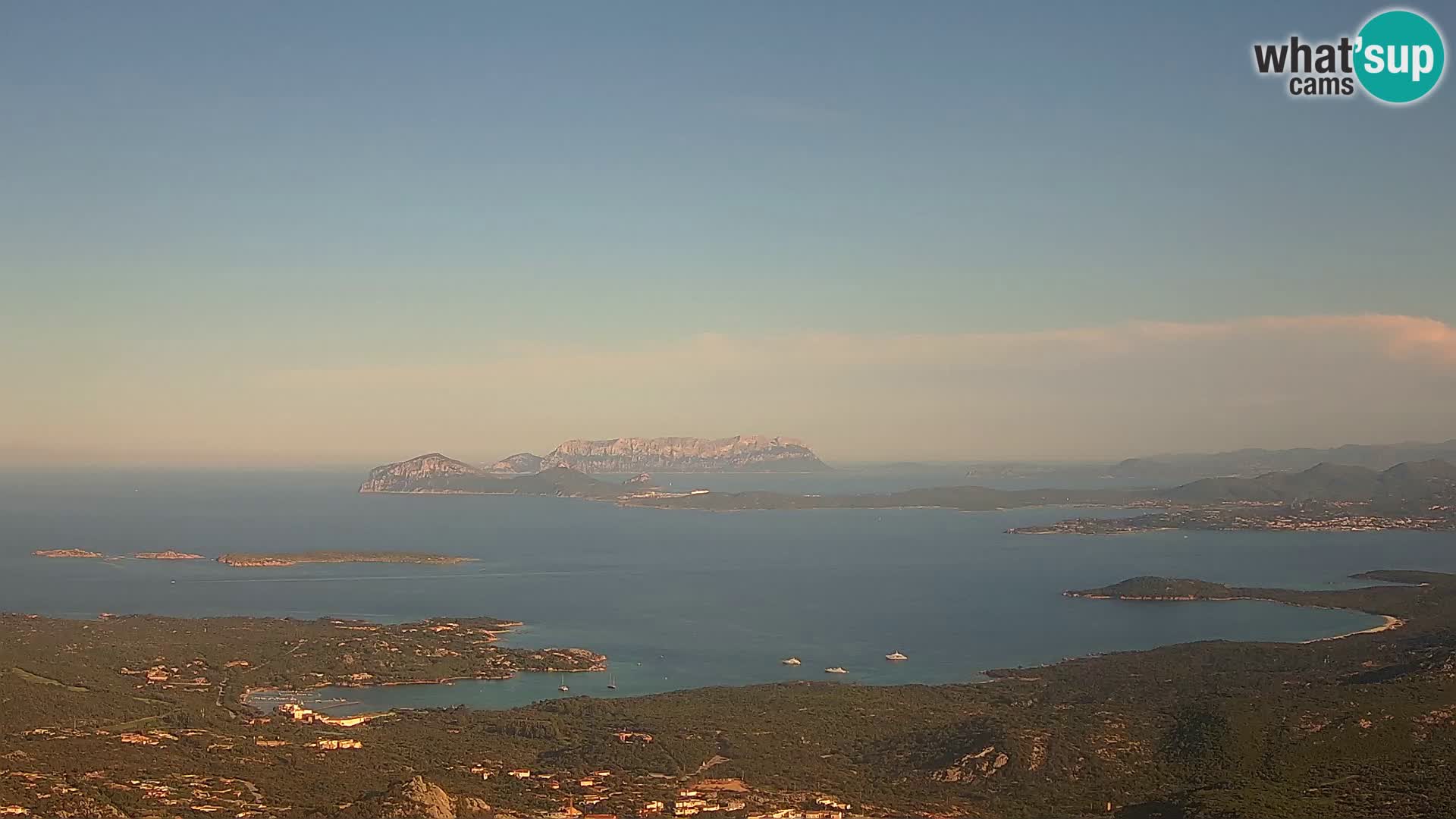 Monte Moro webcam Costa Smeralda vista panoramica Sardegna