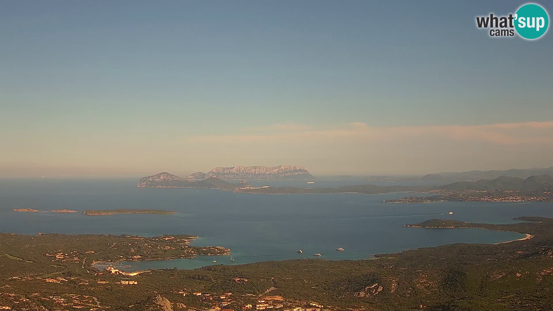 Monte Moro webcam Costa Smeralda panoramic view Sardinia