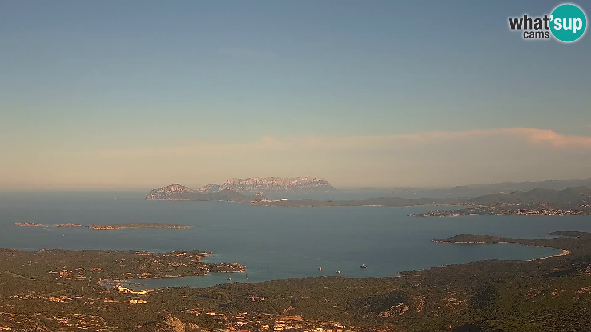 Monte Moro web kamera Costa Smeralda panoramski pogled na Sardiniju