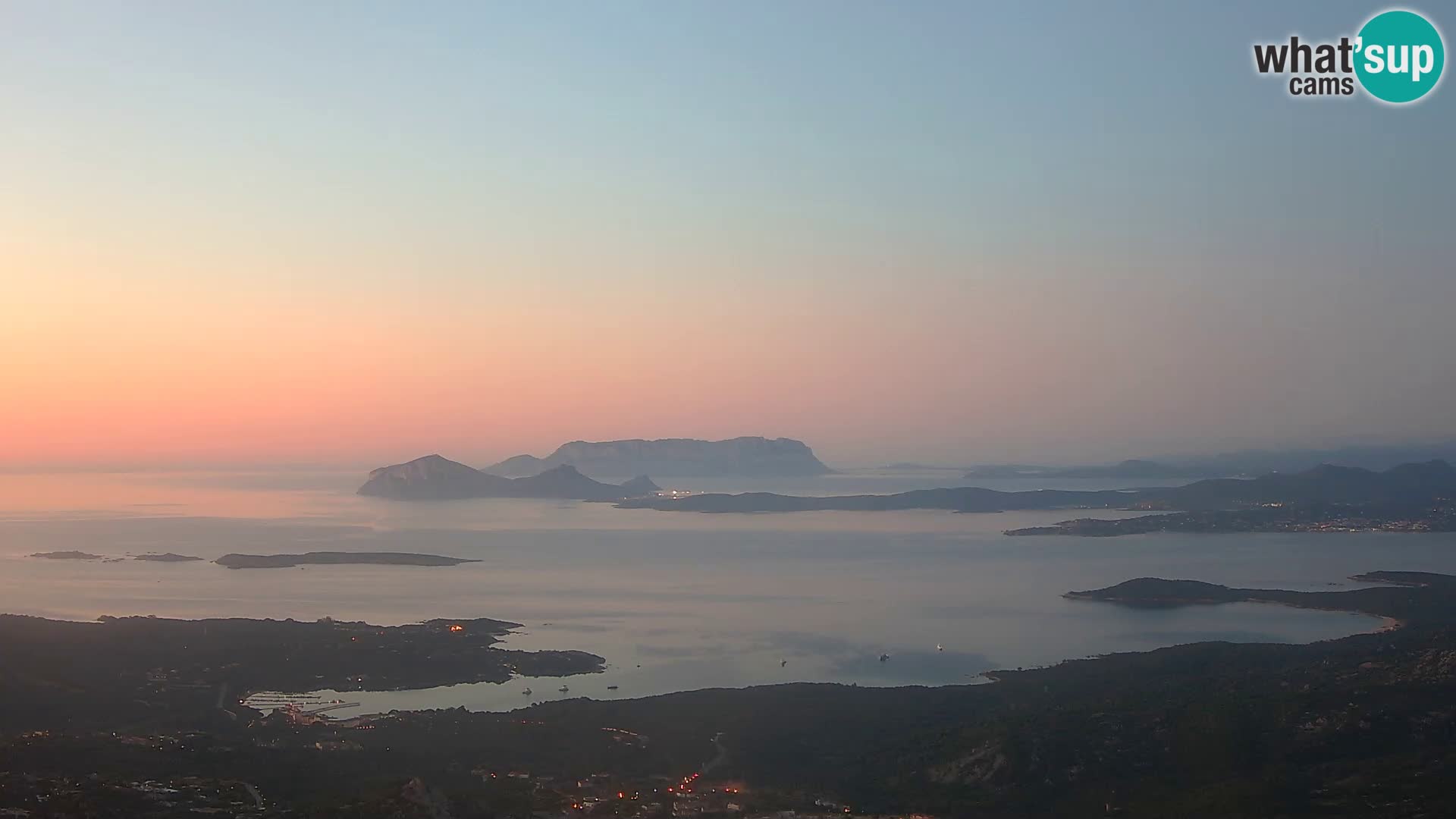 Monte Moro spletna kamera Costa Smeralda panoramski pogled na Sardinijo