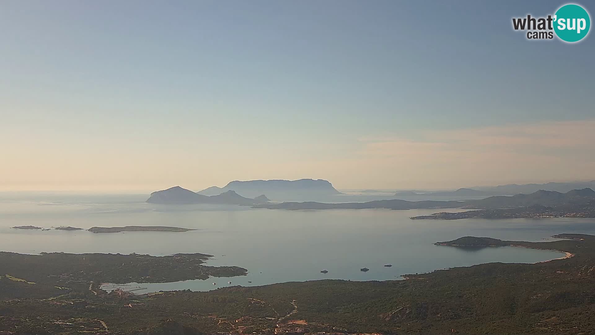 Monte Moro camera en vivo Costa Smeralda vista panorámica Cerdeña