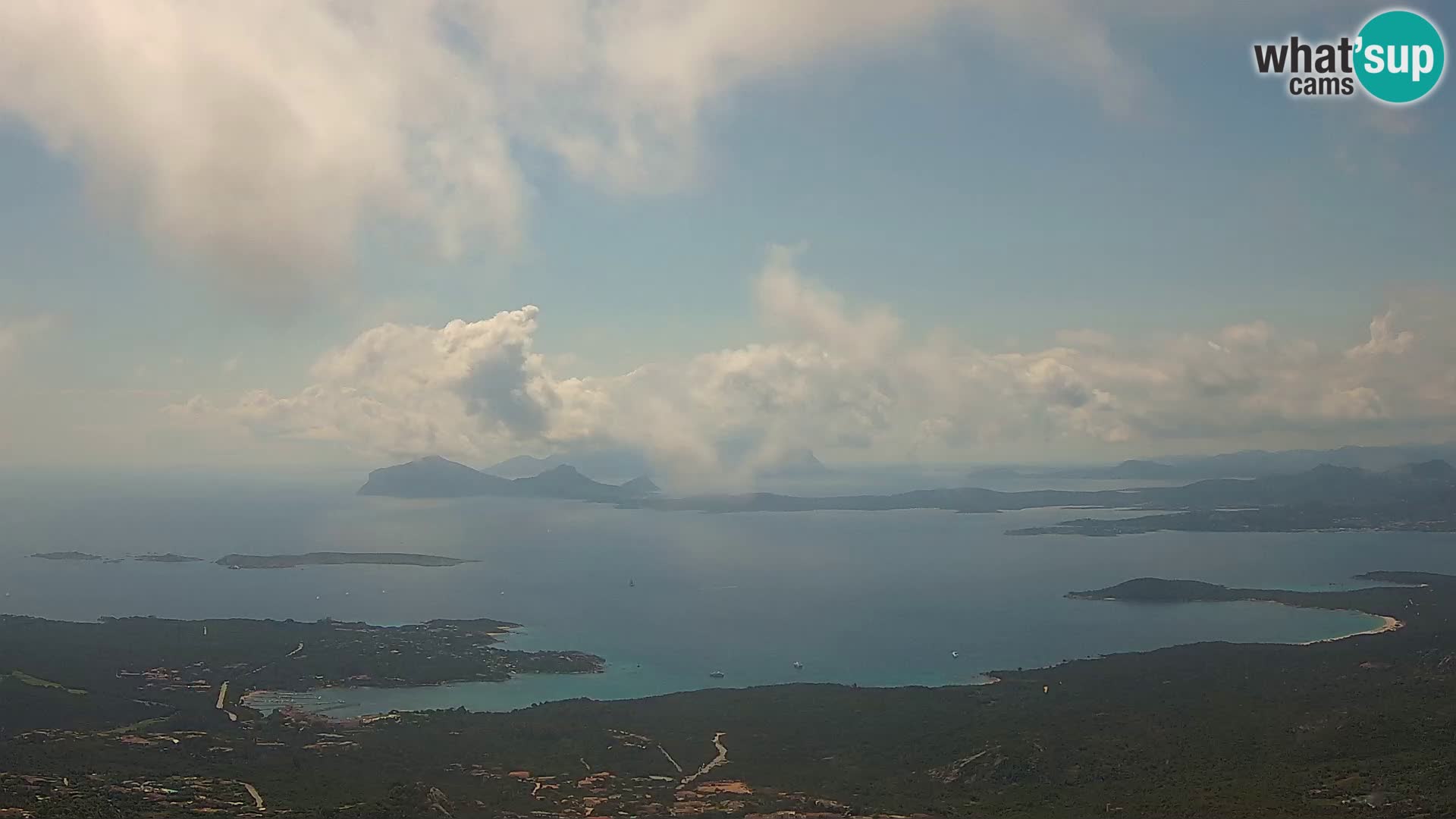 Monte Moro webcam Costa Smeralda panoramic view Sardinia
