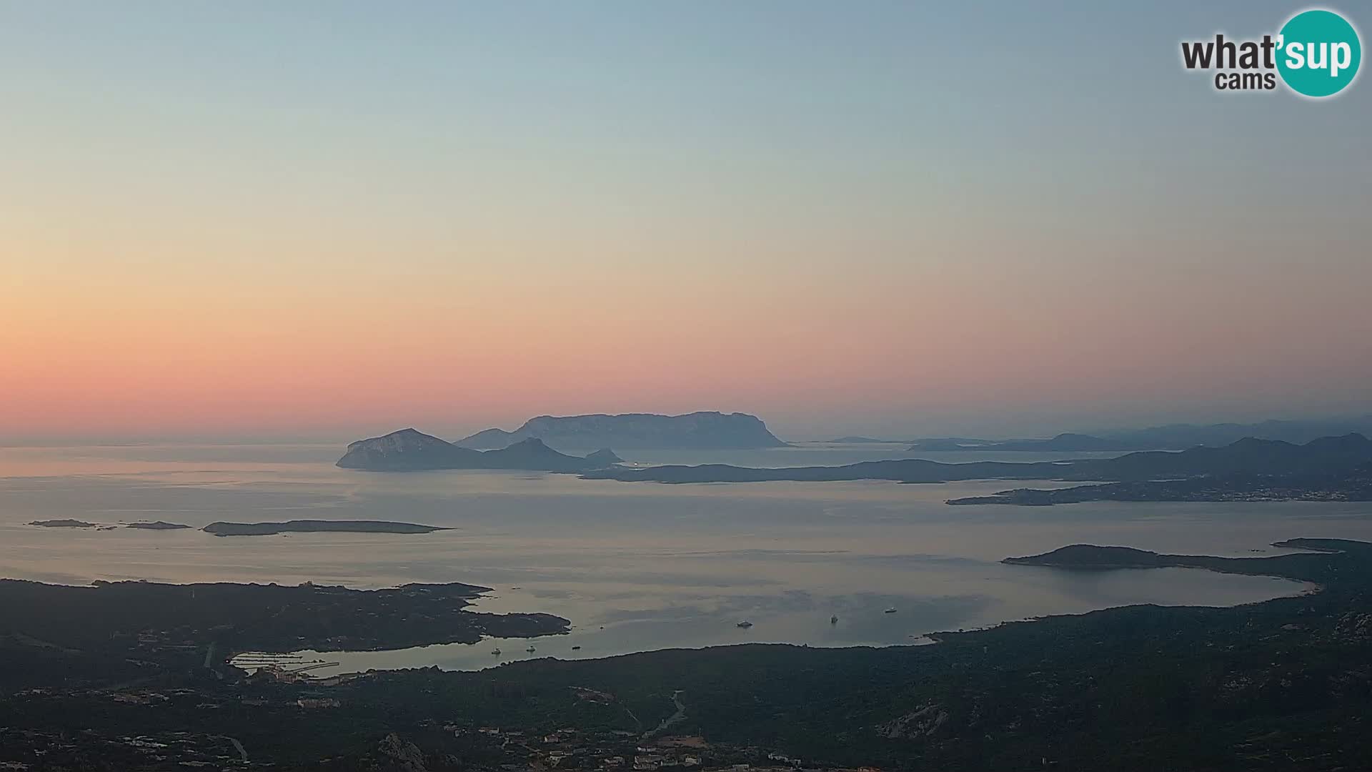 Monte Moro web kamera Costa Smeralda panoramski pogled na Sardiniju