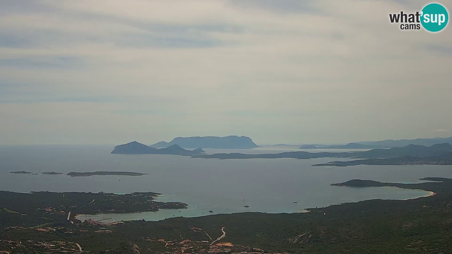 Monte Moro webcam Costa Smeralda vista panoramica Sardegna