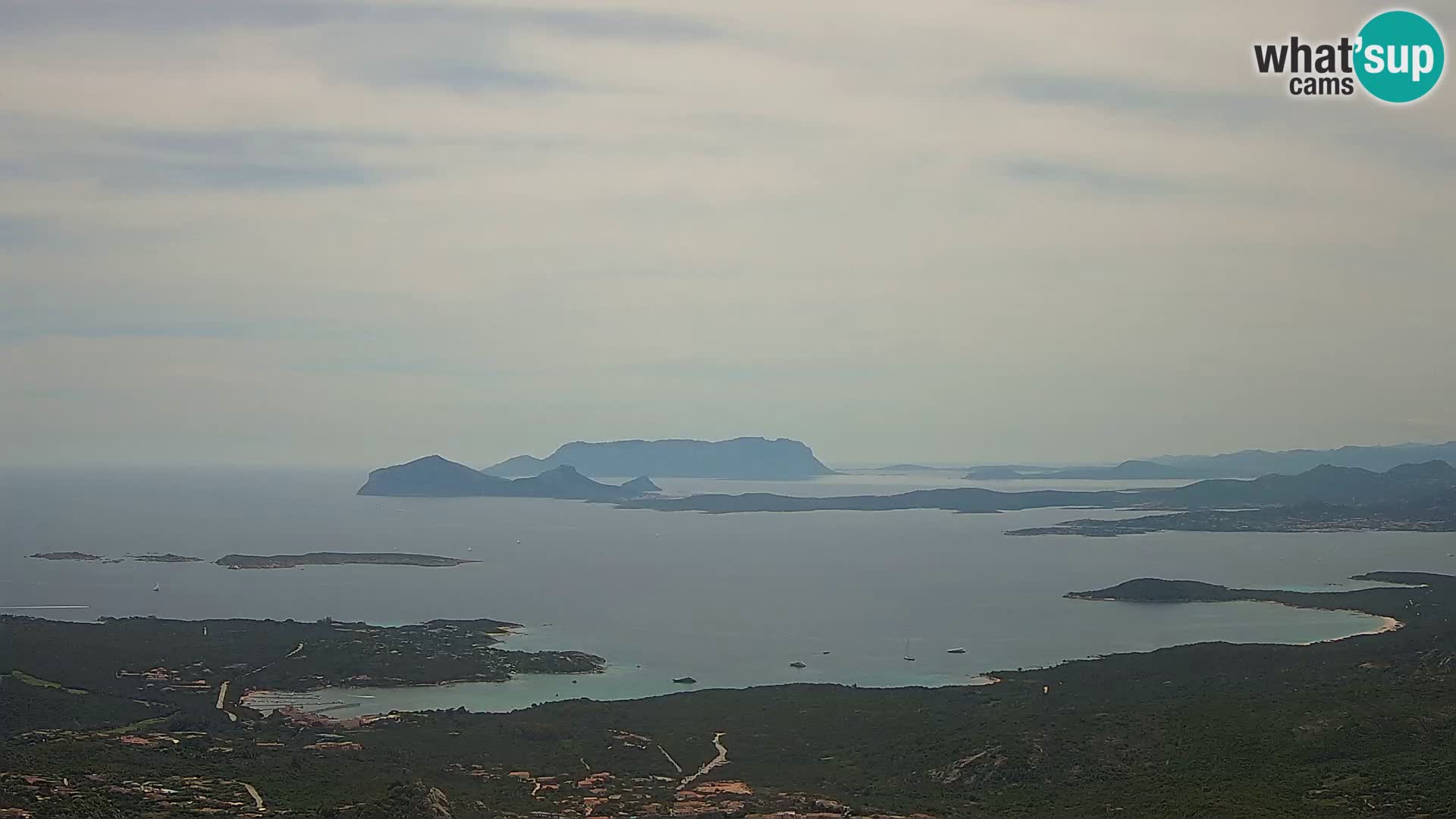Monte Moro live cam Costa Smeralda Panoramablick Sardinien