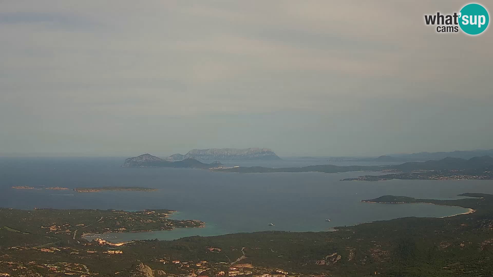 Monte Moro spletna kamera Costa Smeralda panoramski pogled na Sardinijo