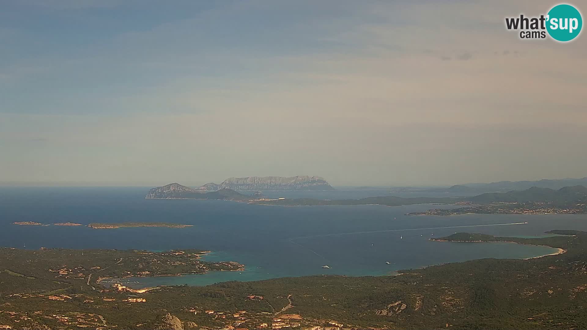 Monte Moro live cam Costa Smeralda Panoramablick Sardinien