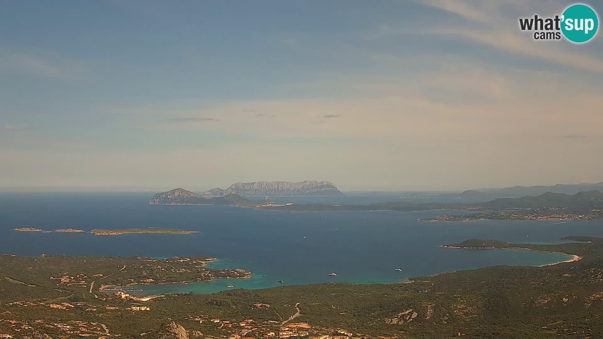 Monte Moro camera en vivo Costa Smeralda vista panorámica Cerdeña