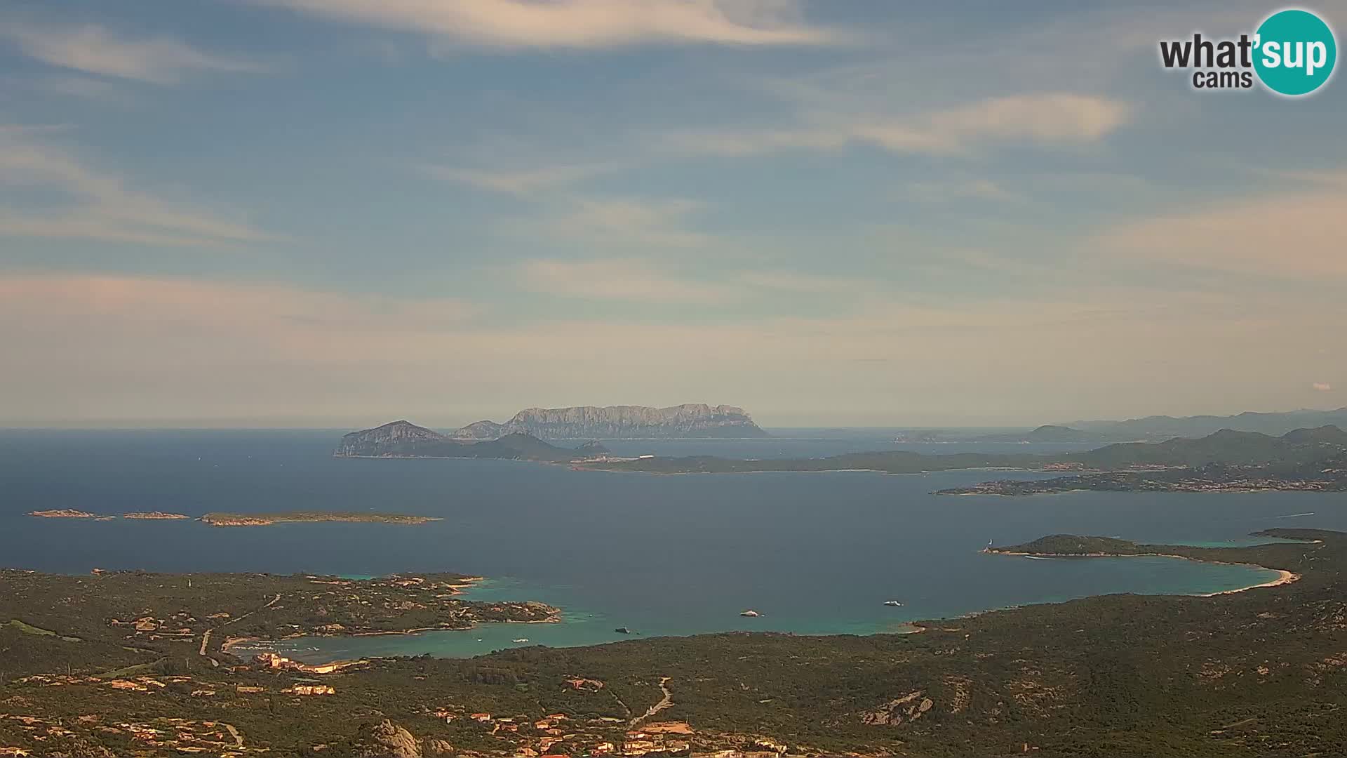 Monte Moro live cam Costa Smeralda Panoramablick Sardinien
