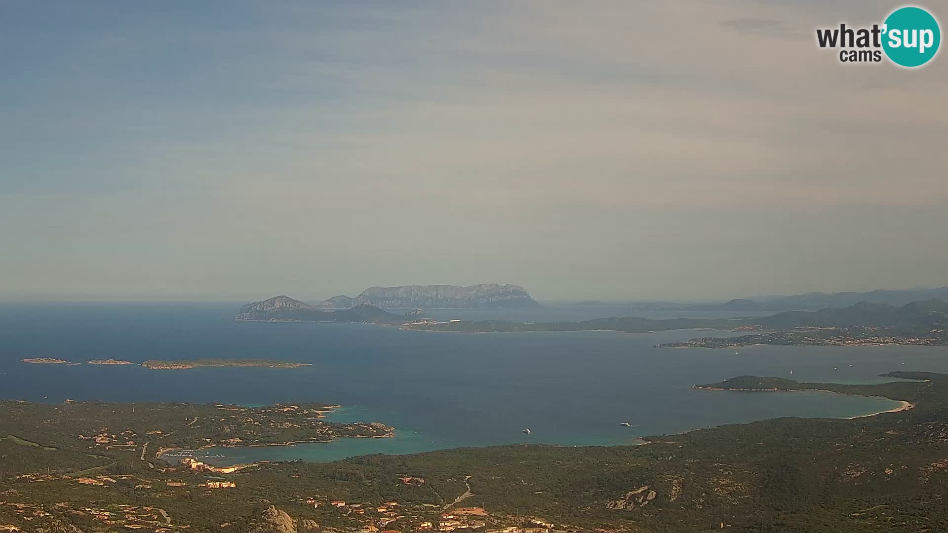 Monte Moro webcam Costa Smeralda vista panoramica Sardegna