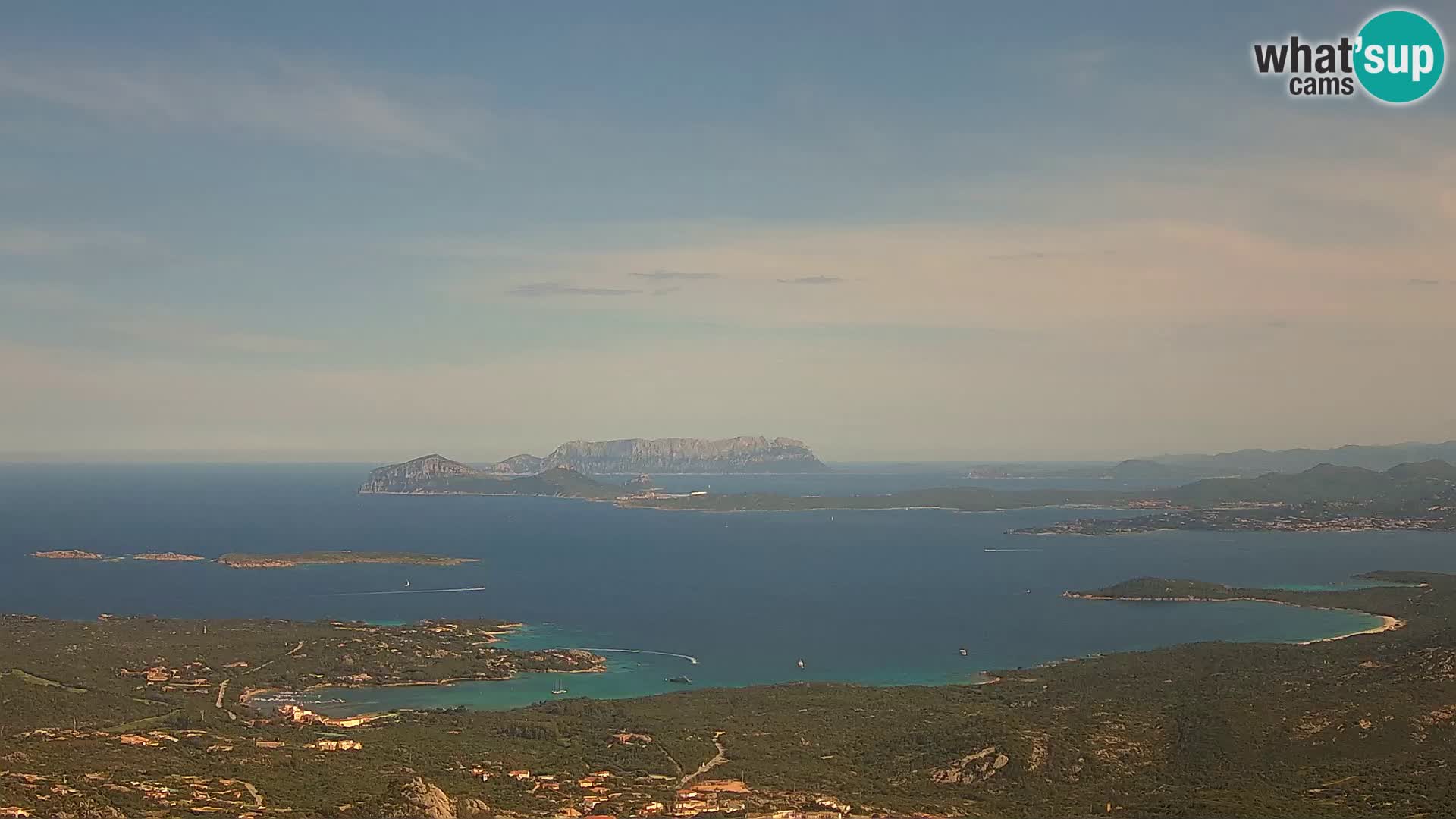 Monte Moro webcam Costa Smeralda panoramic view Sardinia