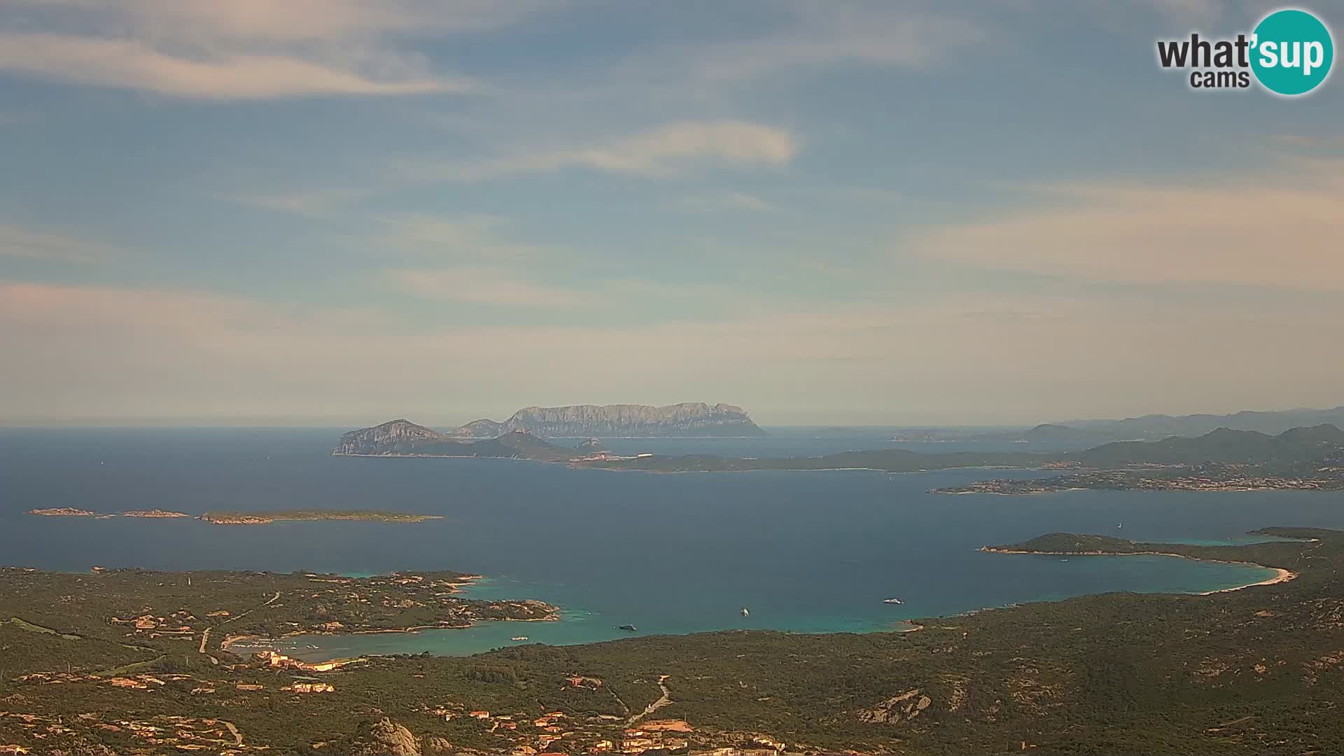 Monte Moro live cam Costa Smeralda Panoramablick Sardinien