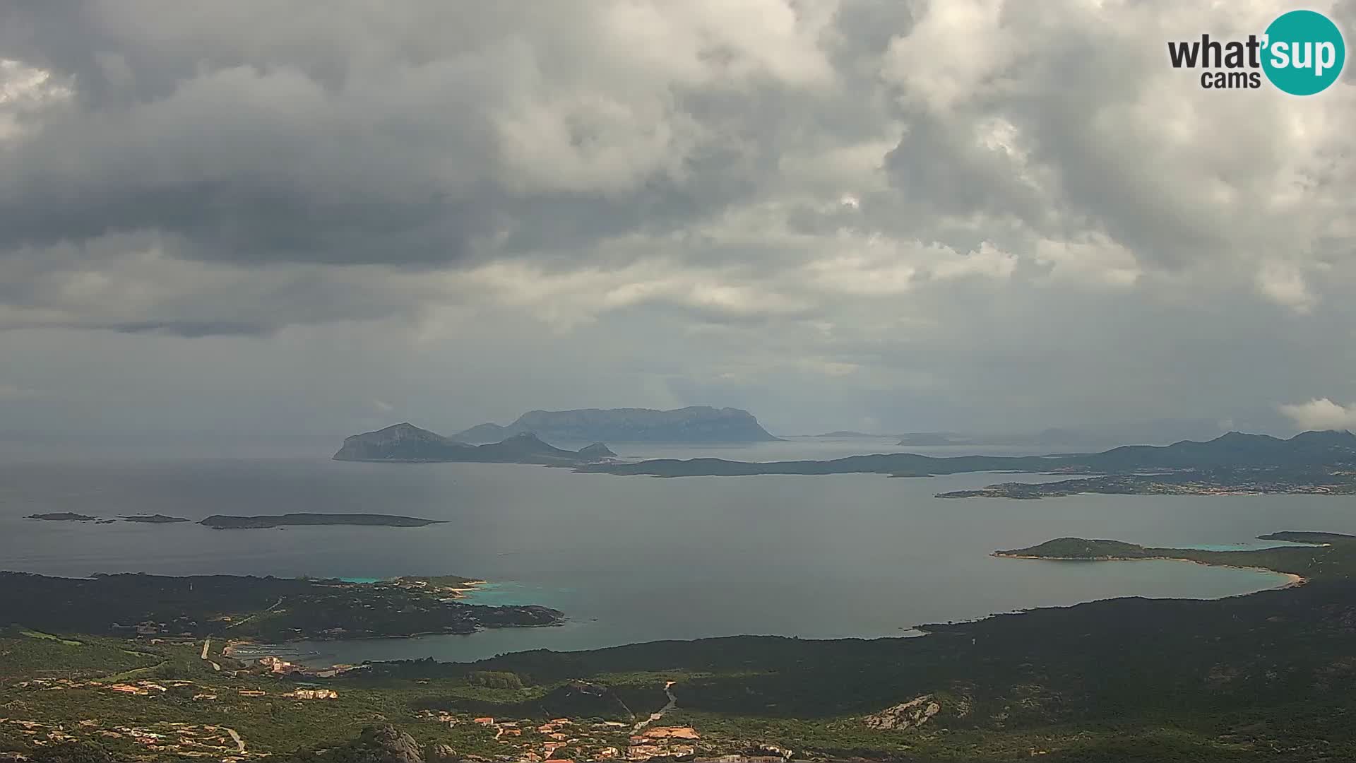 Monte Moro spletna kamera Costa Smeralda panoramski pogled na Sardinijo