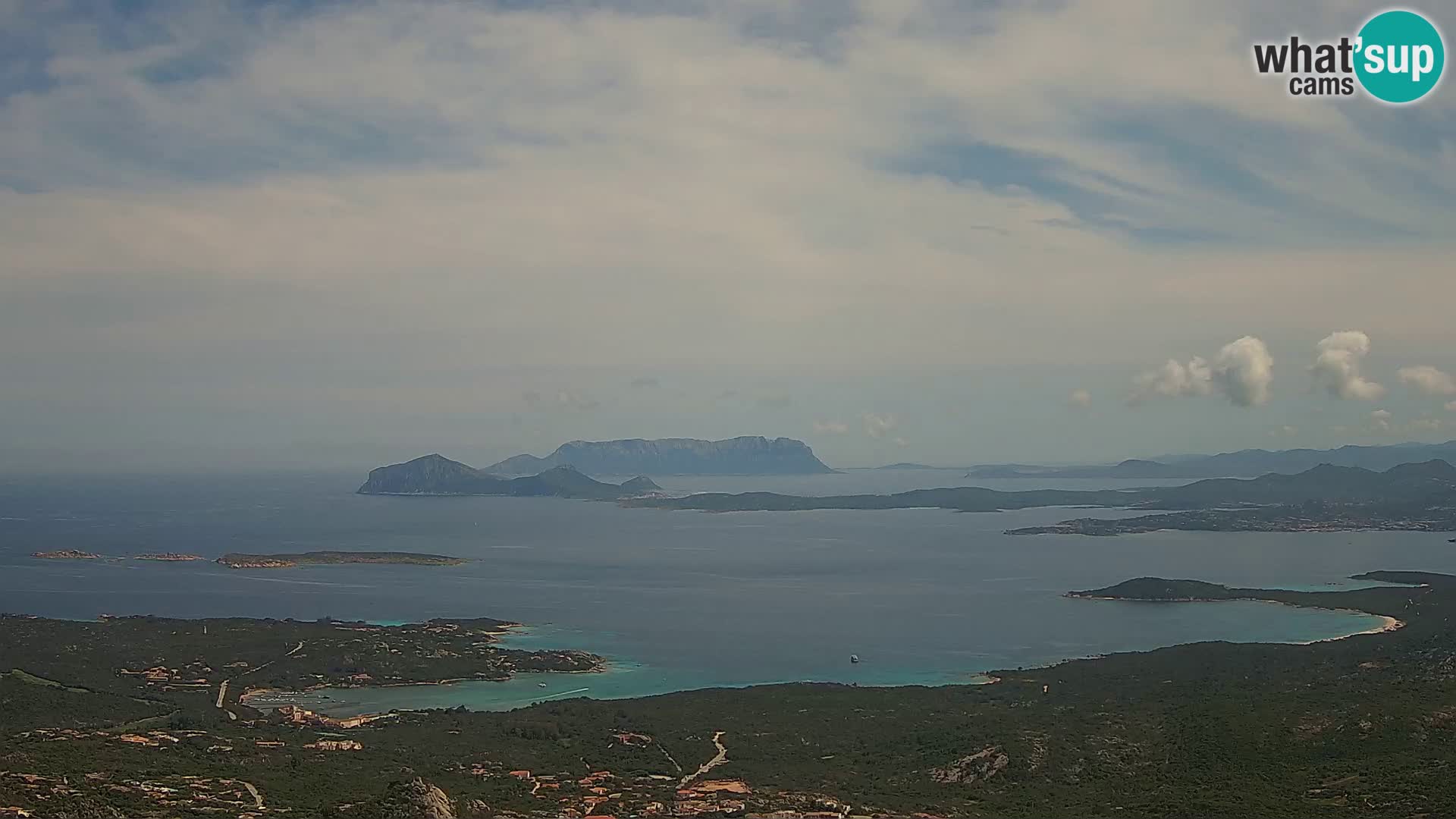 Monte Moro livecam Costa Smeralda vue panoramique Sardaigne