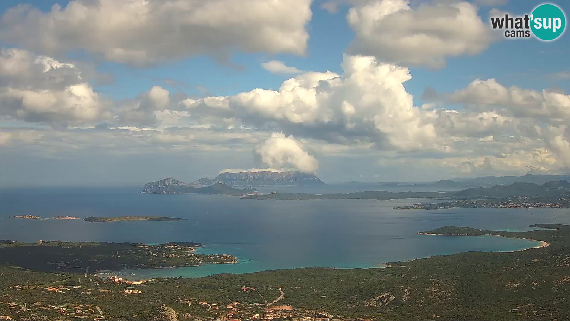 Monte Moro spletna kamera Costa Smeralda panoramski pogled na Sardinijo