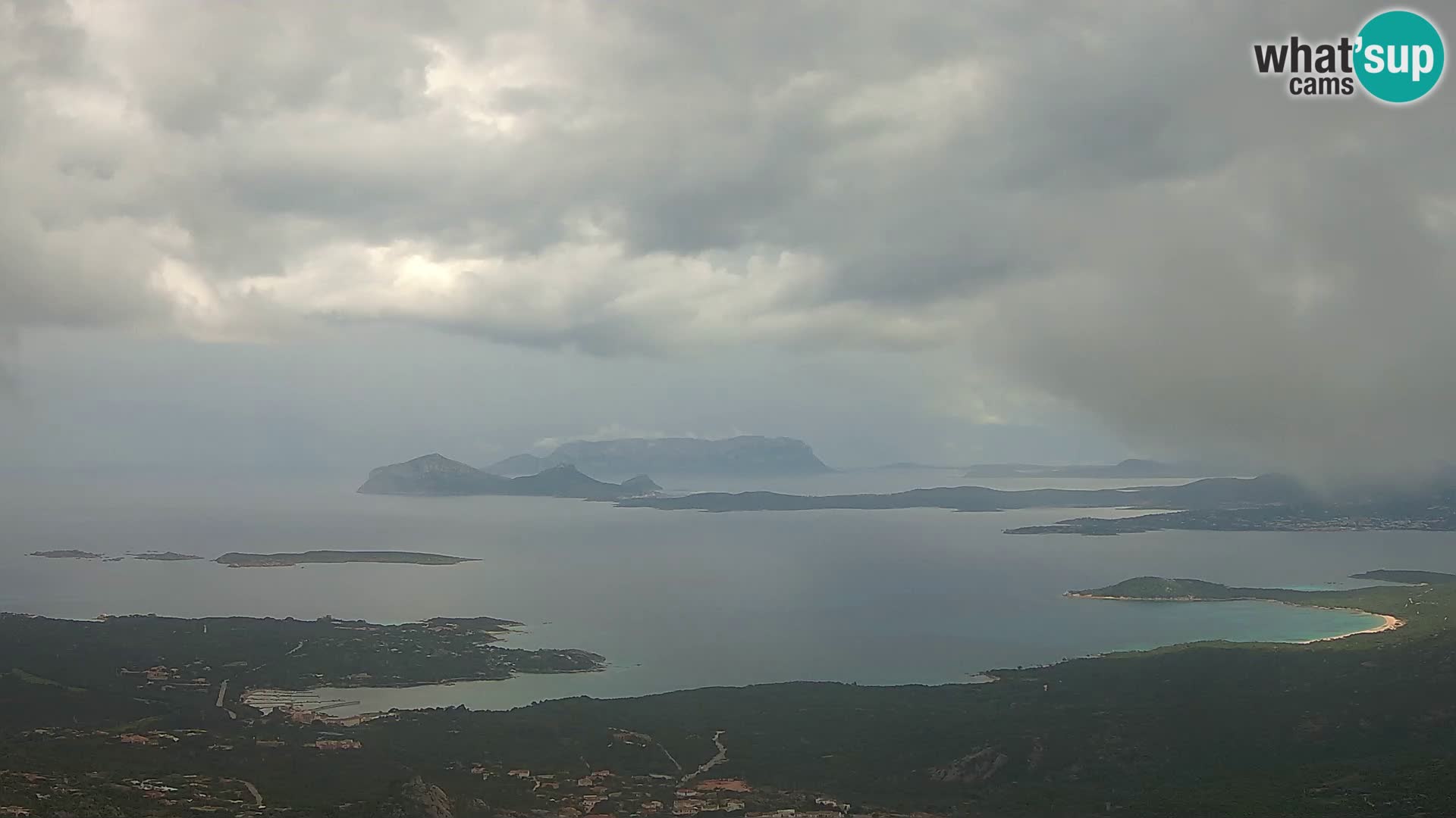 Monte Moro web kamera Costa Smeralda panoramski pogled na Sardiniju