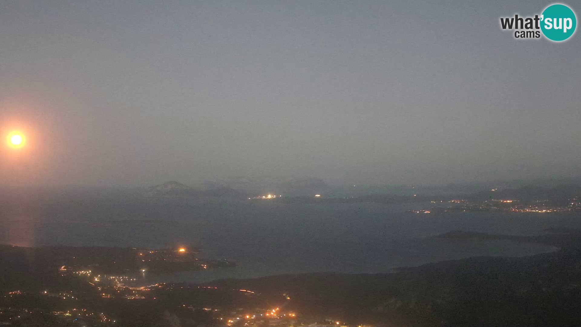 Monte Moro spletna kamera Costa Smeralda panoramski pogled na Sardinijo