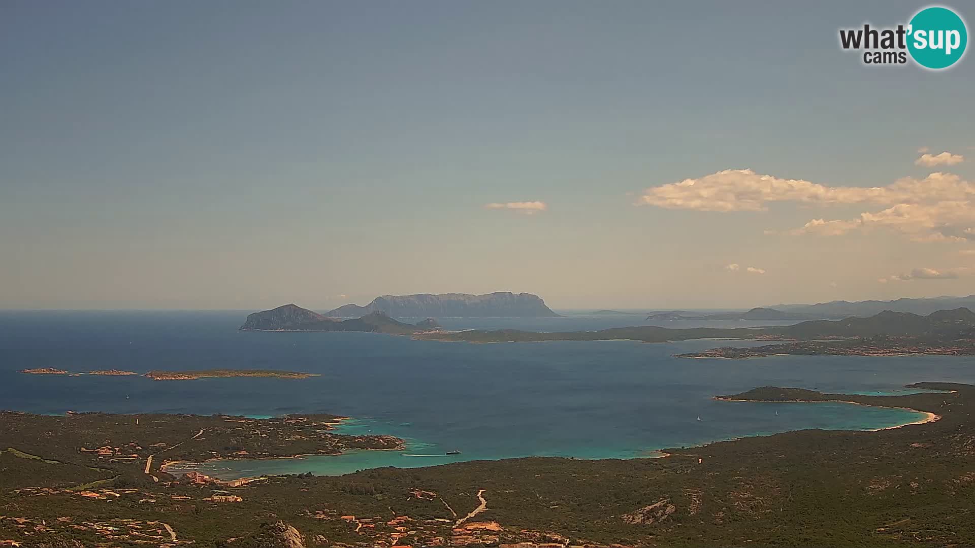 Monte Moro livecam Costa Smeralda vue panoramique Sardaigne