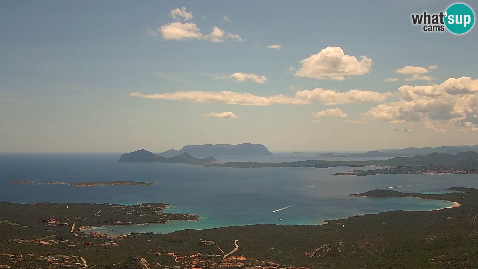 Monte Moro live cam Costa Smeralda Panoramablick Sardinien